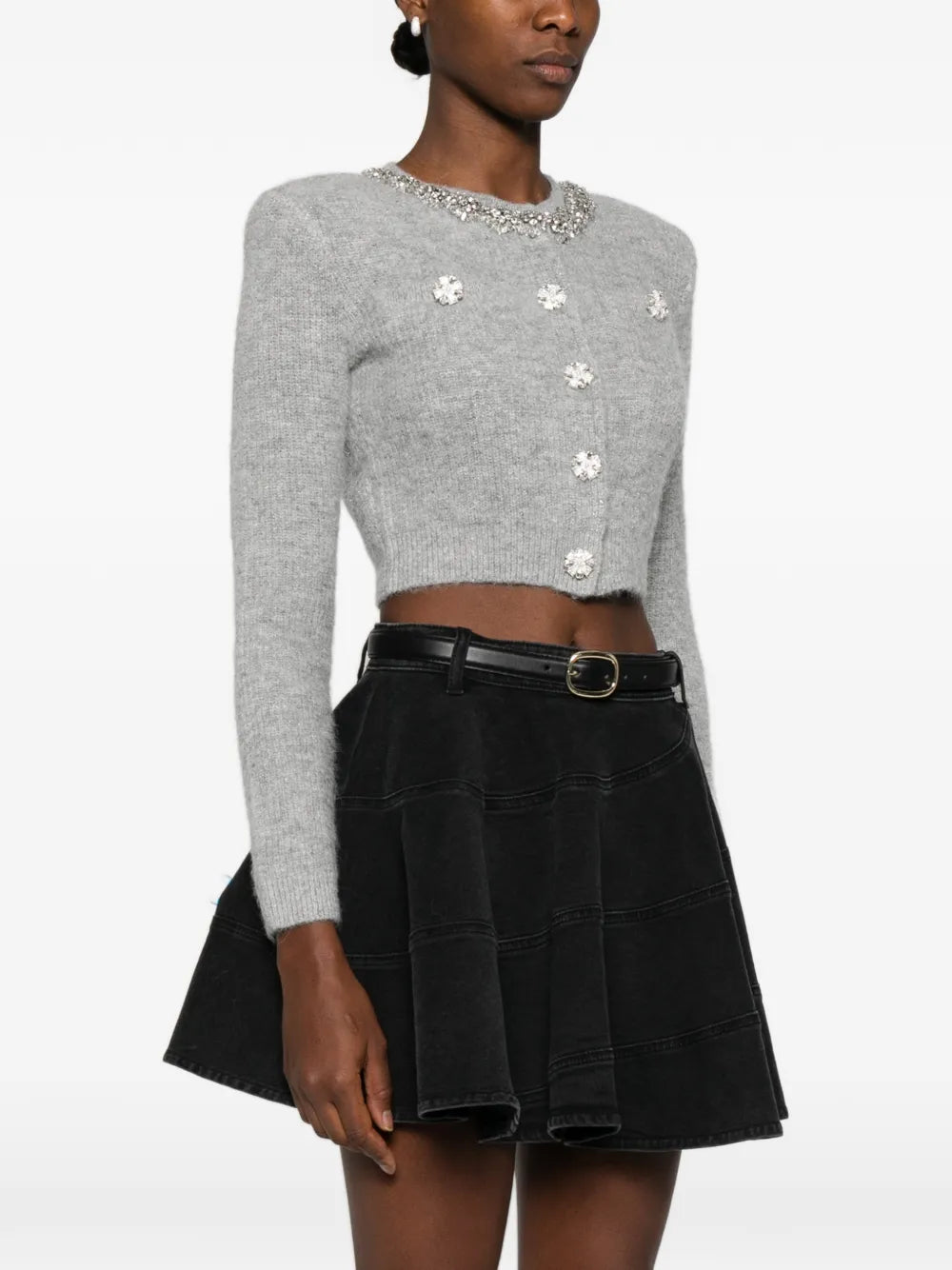 Cardigan mit Kristallverzierung