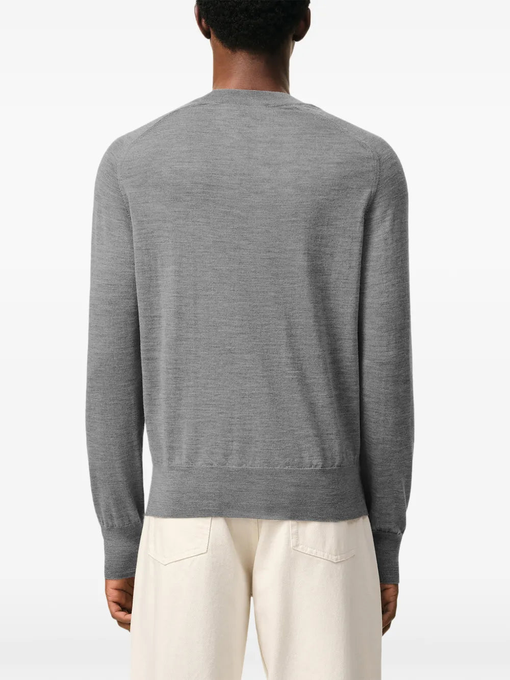 CREWNECK SWEATER WITH CONTRASTED AMI DE COEUR
