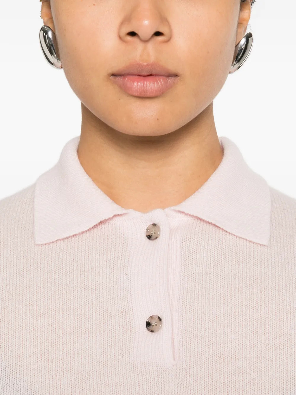 Polo shirt with button closure