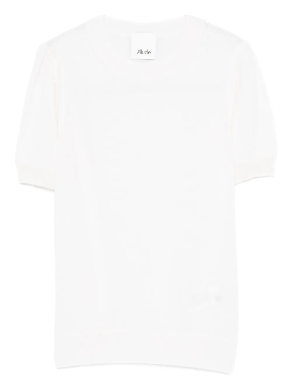 Short-sleeved cashmere shirt