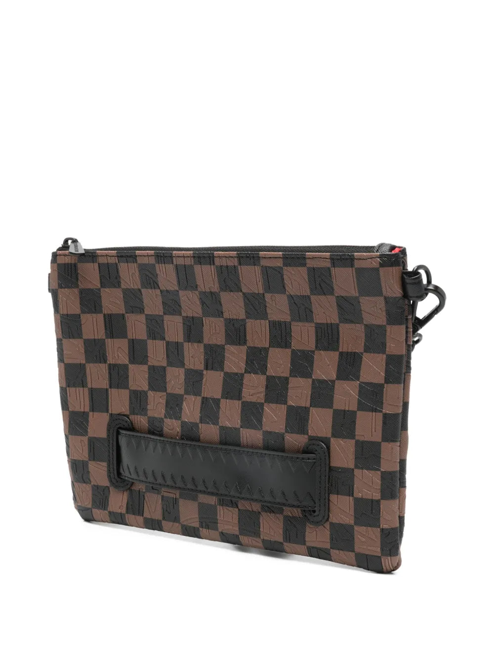 Shark Clutch mit Schachbrettmuster