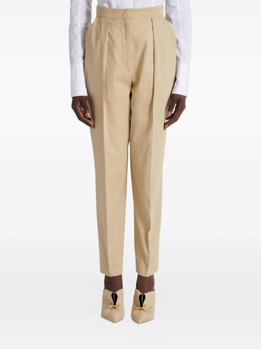 Broek met plooien
