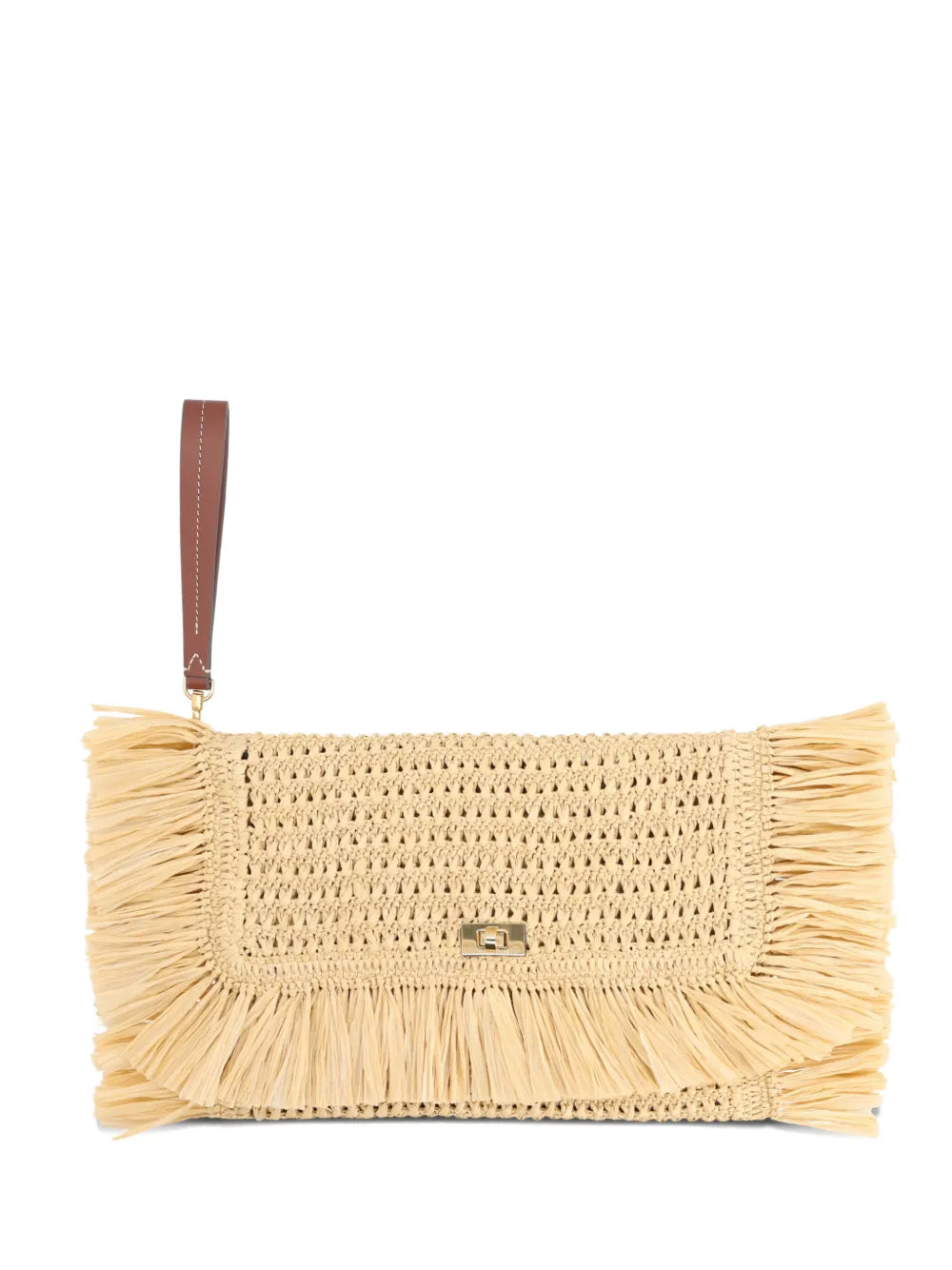 Oversized Clutch in Raffia