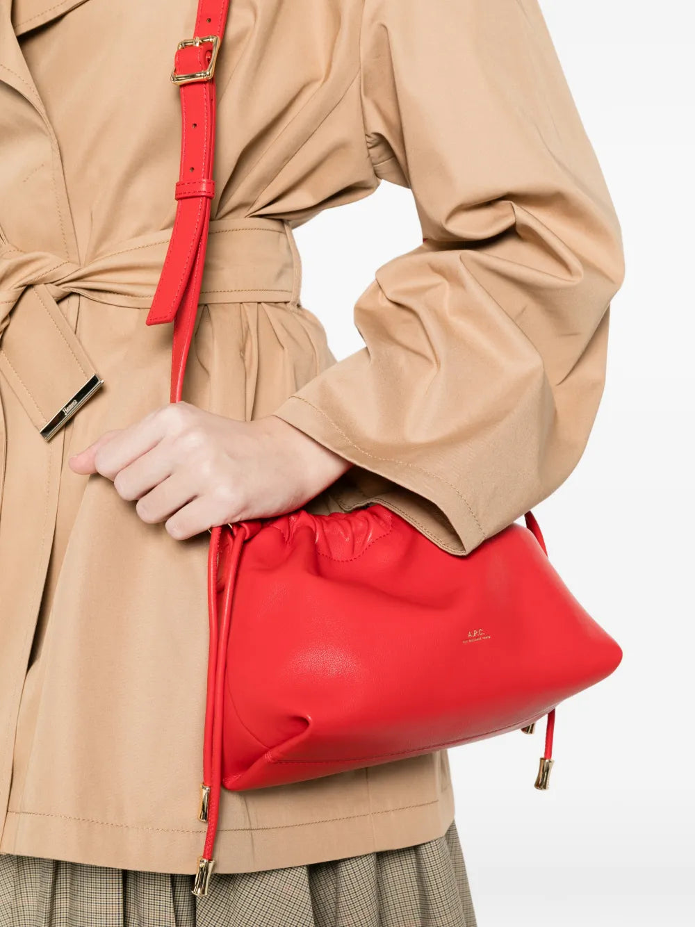NINON Mini crossbody taška so sťahovacou šnúrkou