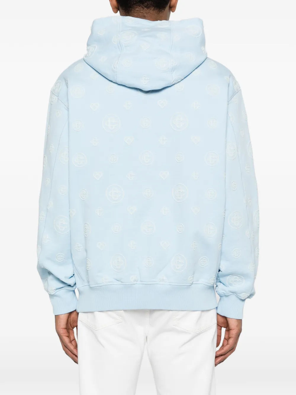 Bluza z kapturem z naszywką monogramu