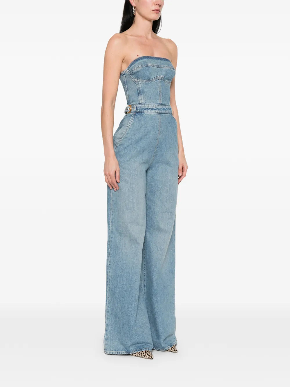 Overal bez ramienok s detailom na pracke