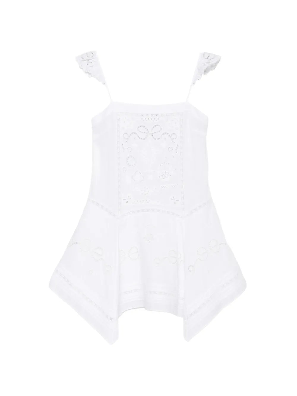 Mini dress with lace