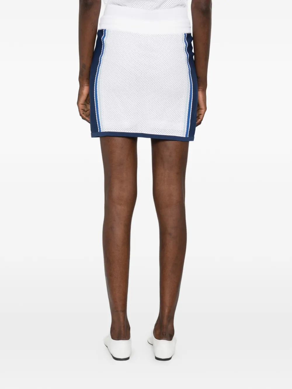 Mesh skirt with drawstring