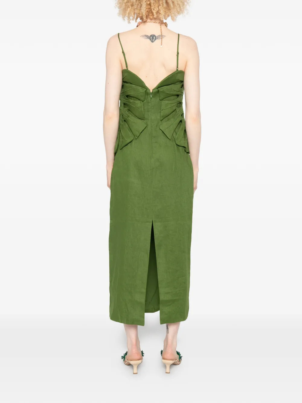 Monstera Leaf Maxi Dress