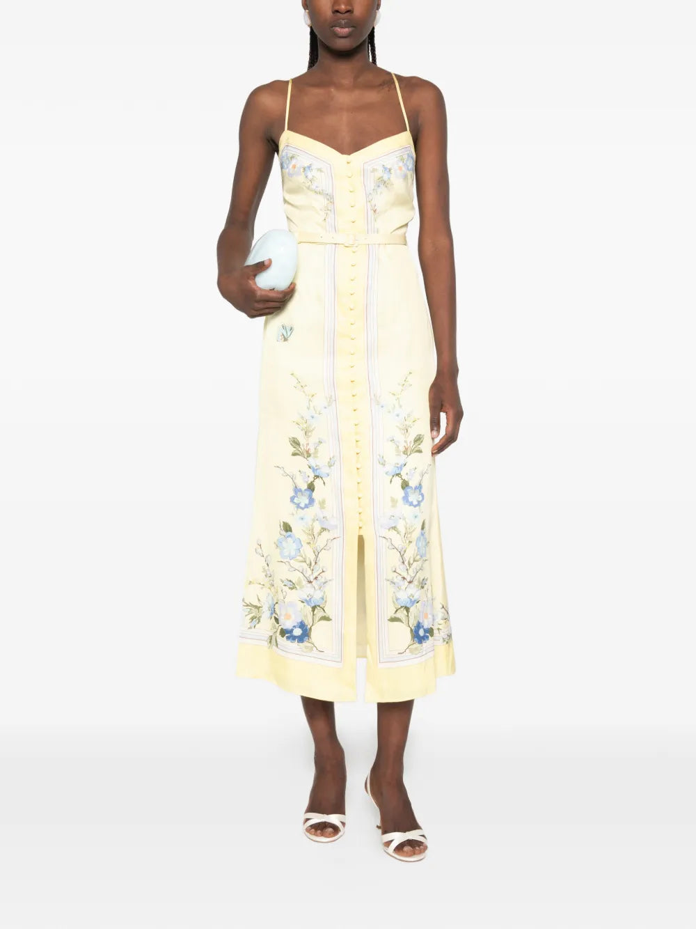 Midi Dress with Floral Print