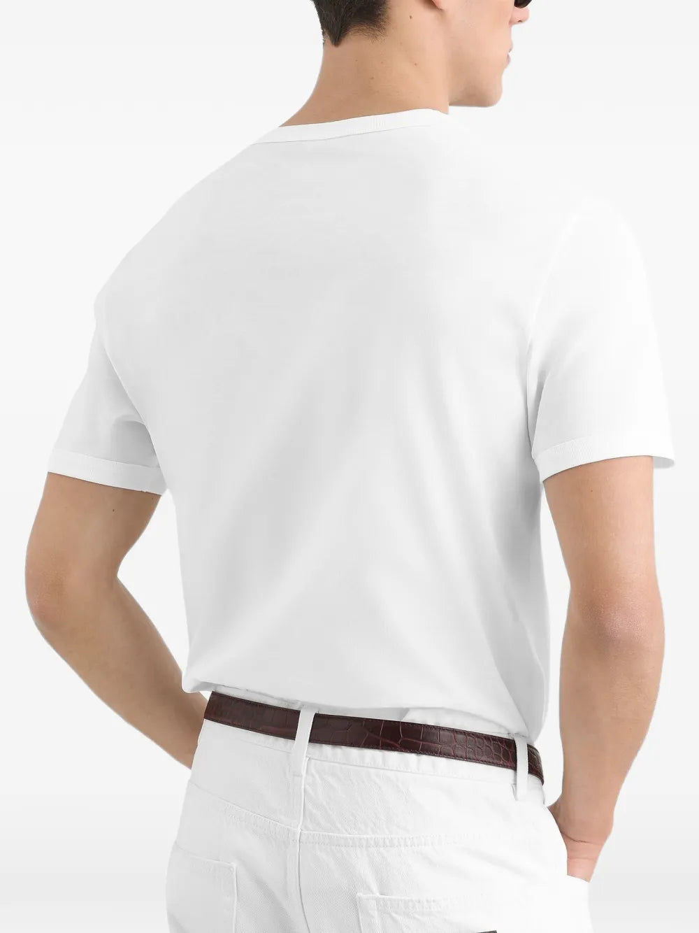 T-Shirt mit Logo-Plakette