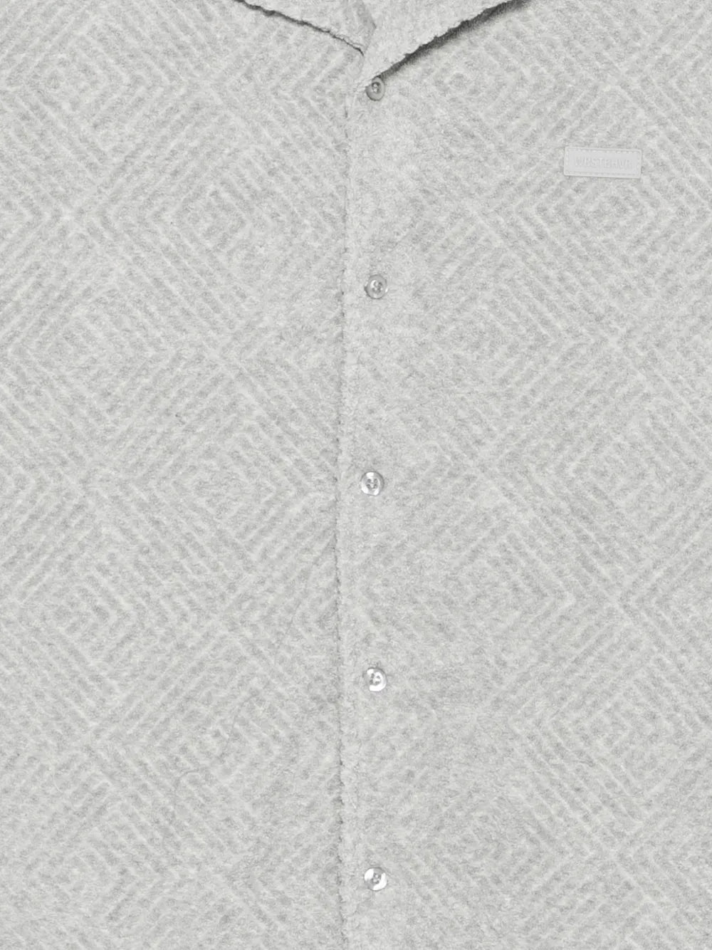Fred reversible collar shirt with geometric pattern