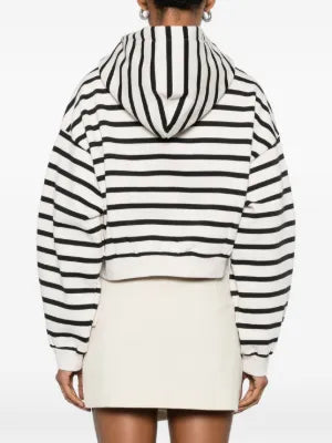 PHINA striped zip-up hoodie