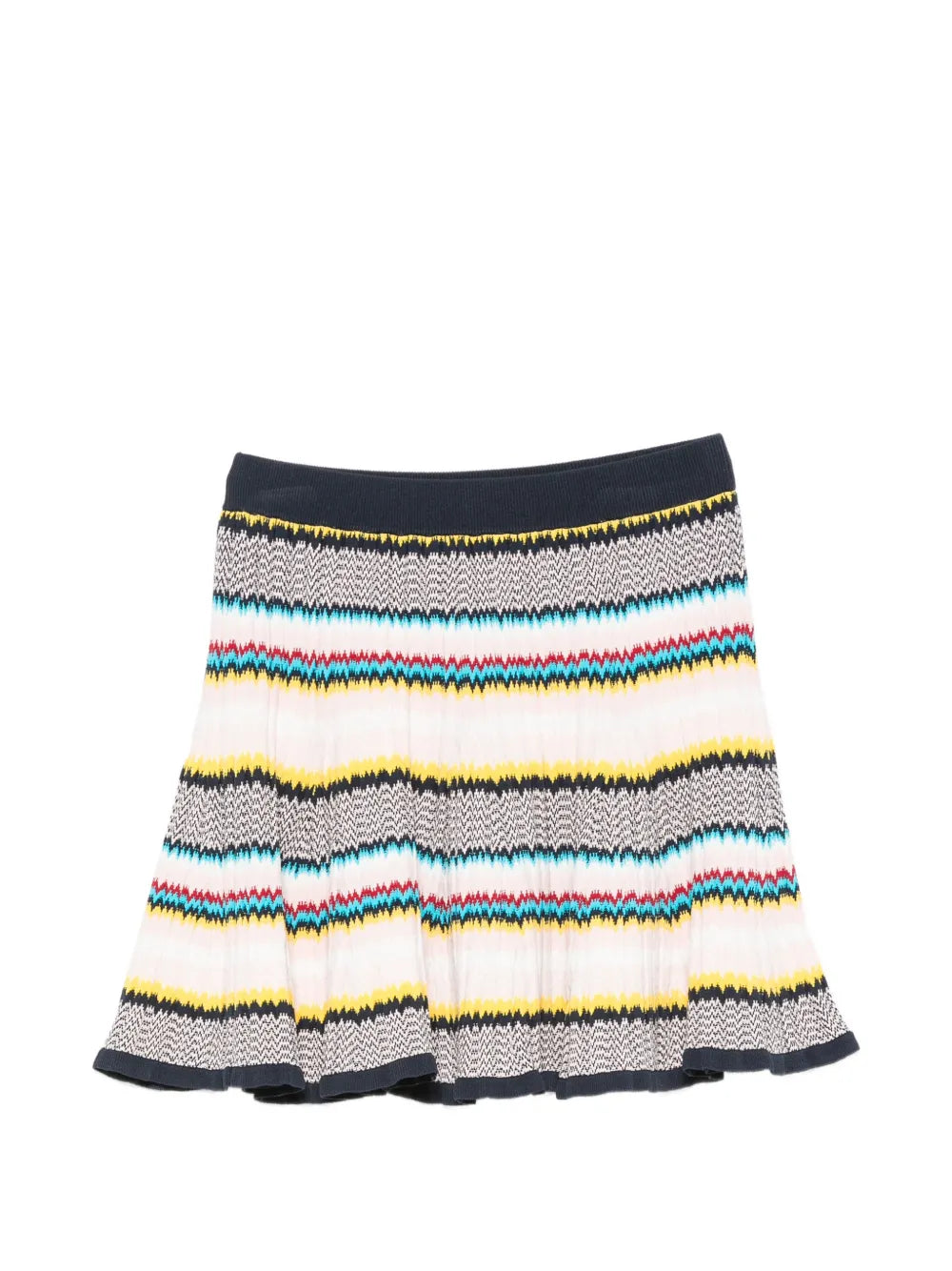 Minirock mit Chevron-Strickmuster