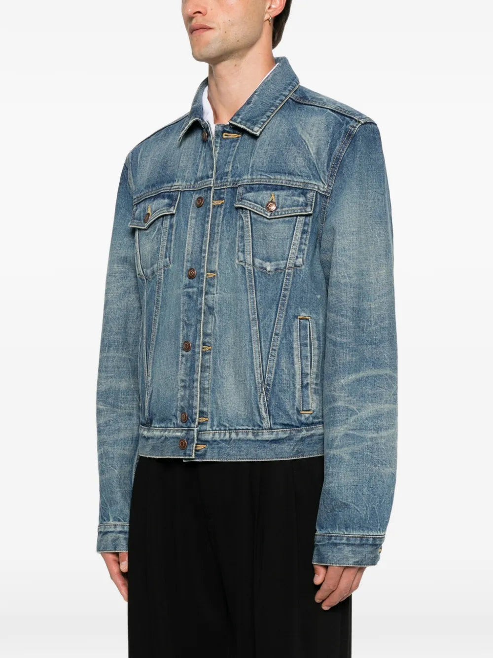Ausgeblichene Jeansjacke