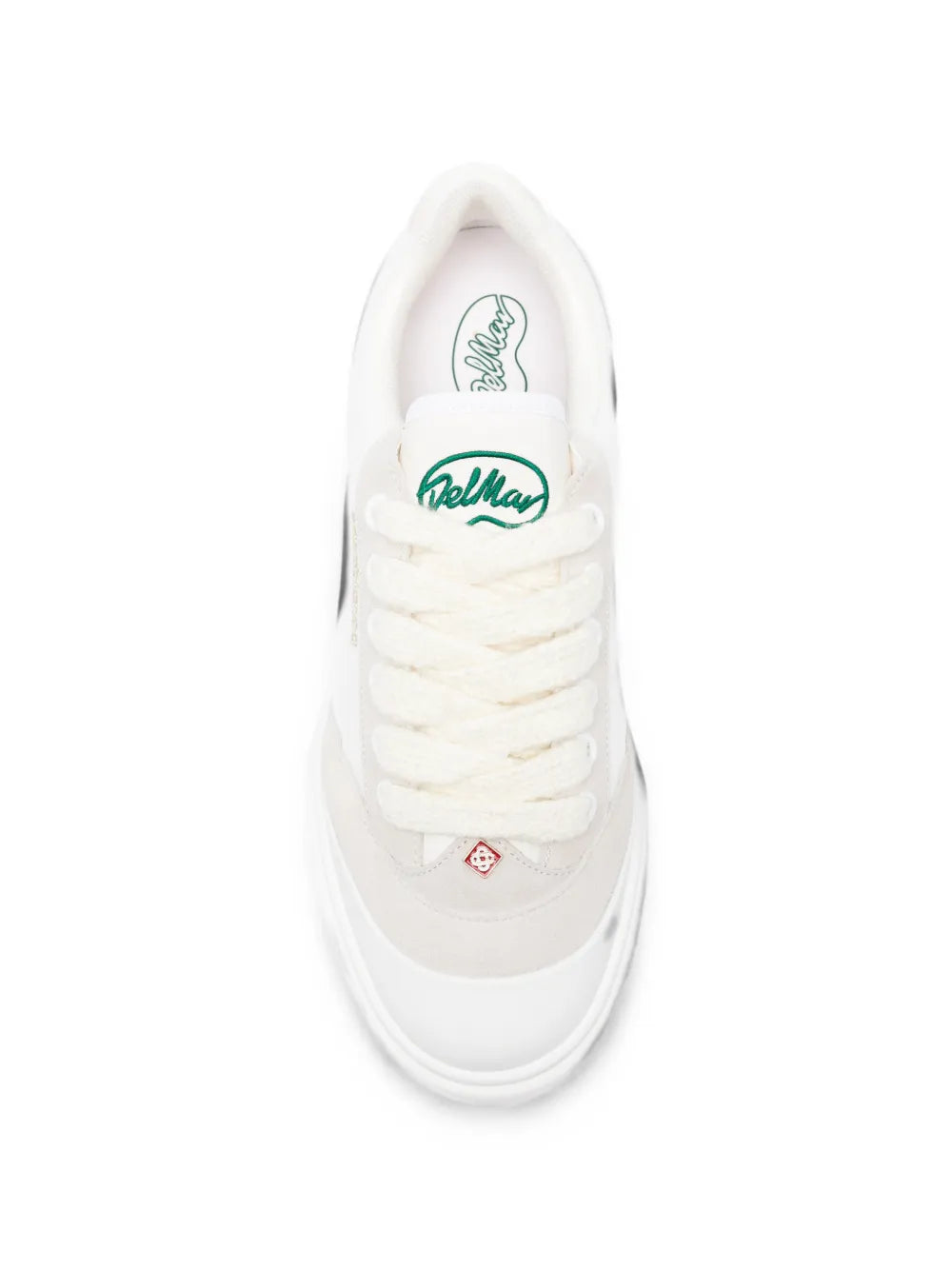 Sneaker mit Veloursleder-Einsätzen und Logo-Print