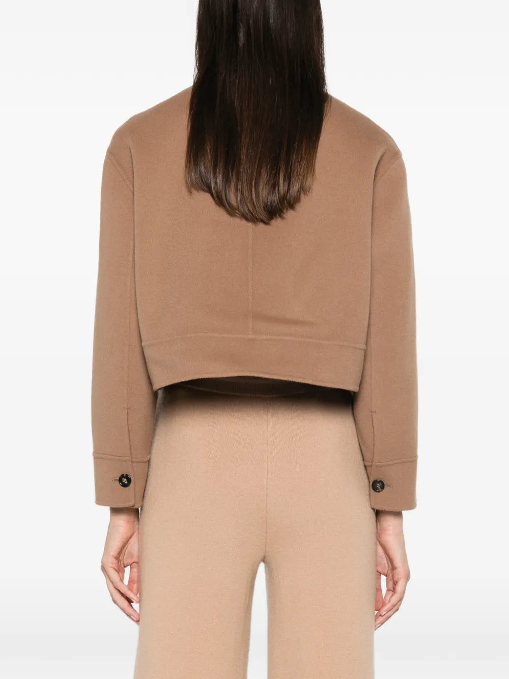 Geknöpfte Cropped-Jacke