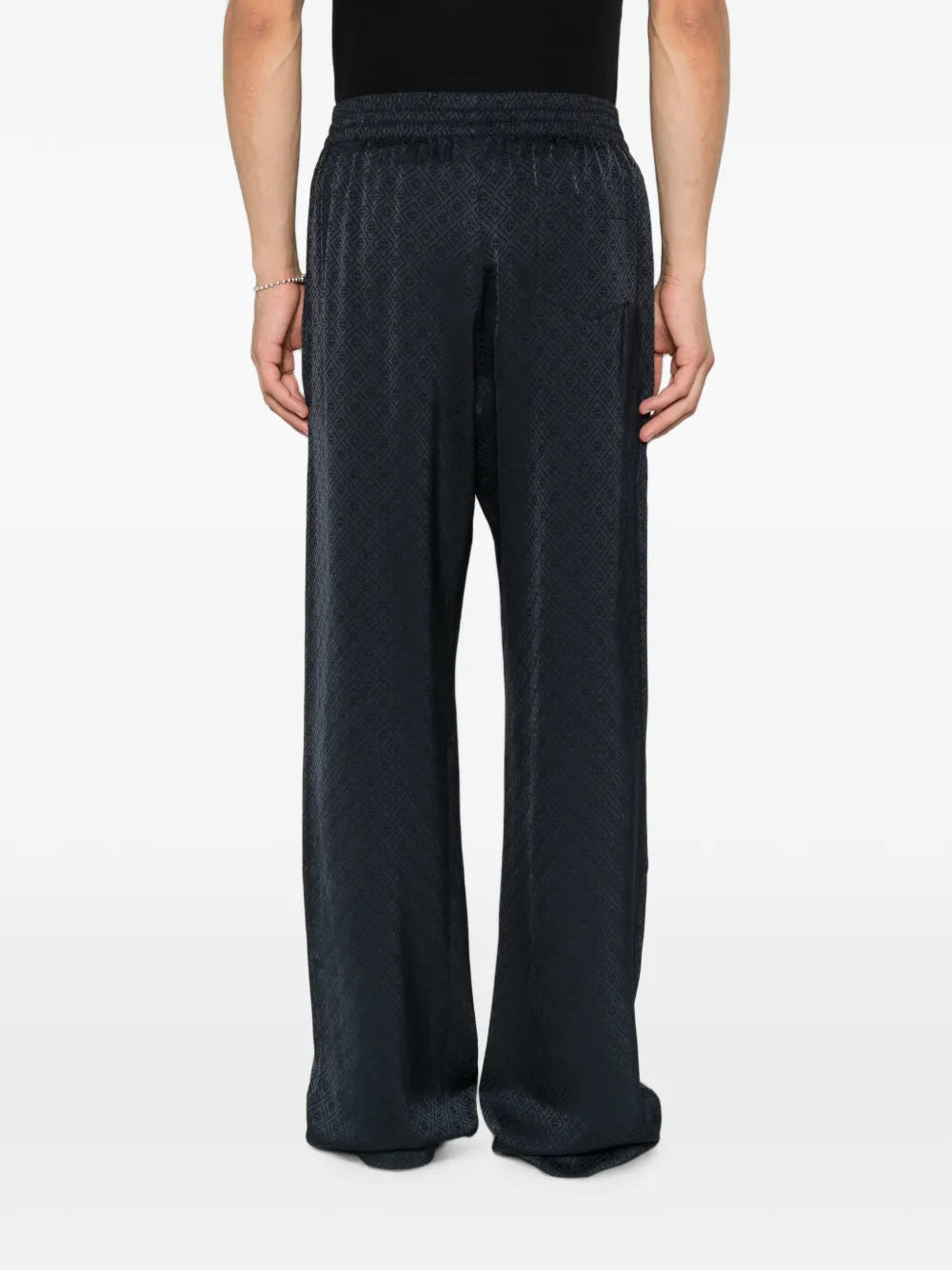 Hose mit Monogramm-Jacquard