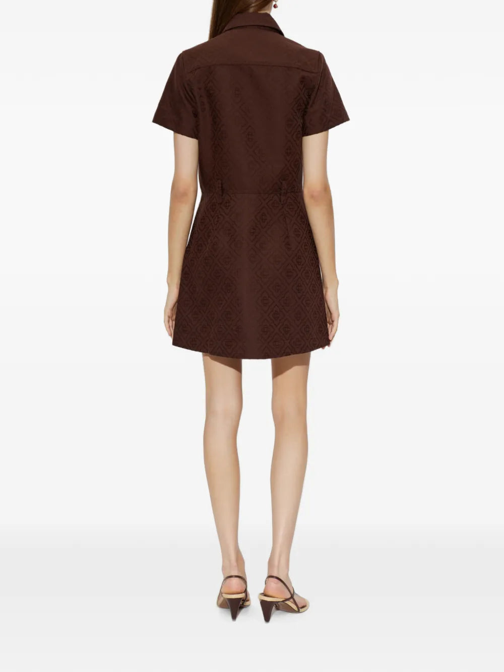 Kleid mit Monogramm-Jacquard-Muster