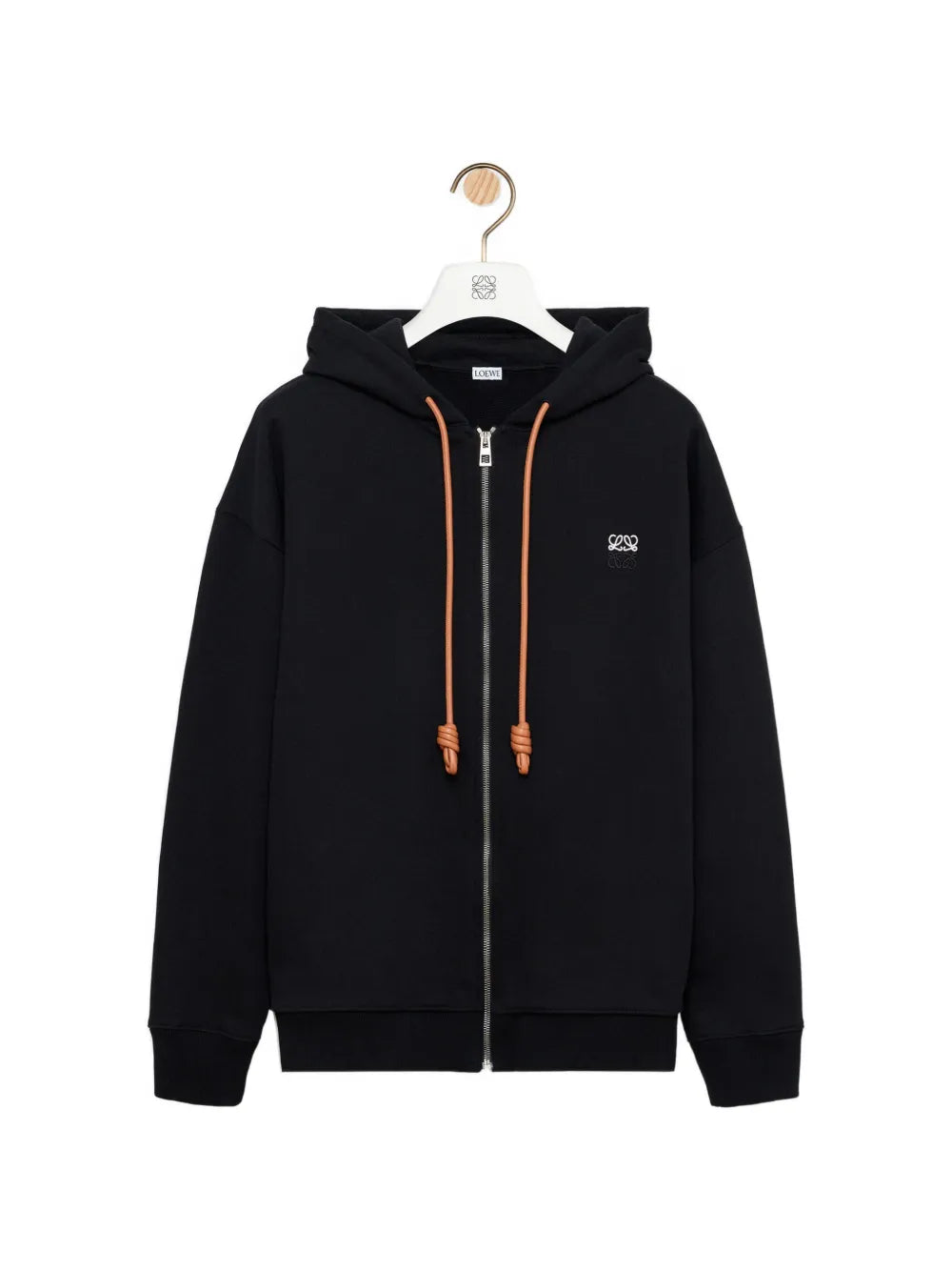 Kapuzenjacke mit Logo-Stickerei