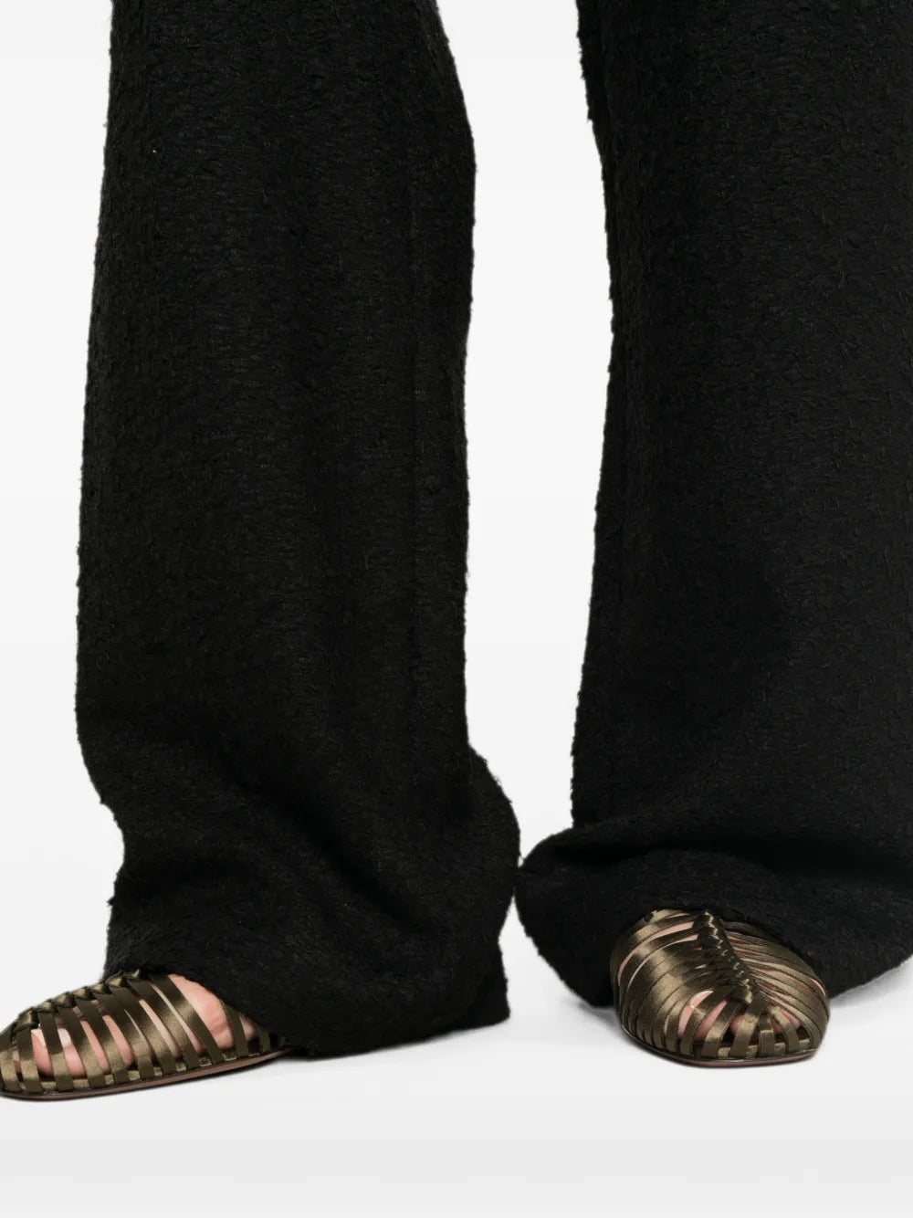 Weite Hose aus Bouclé-Strick