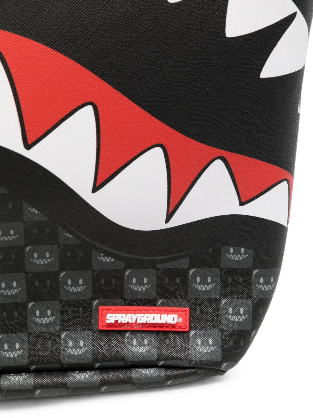Karierter Shark Mouth Rucksack