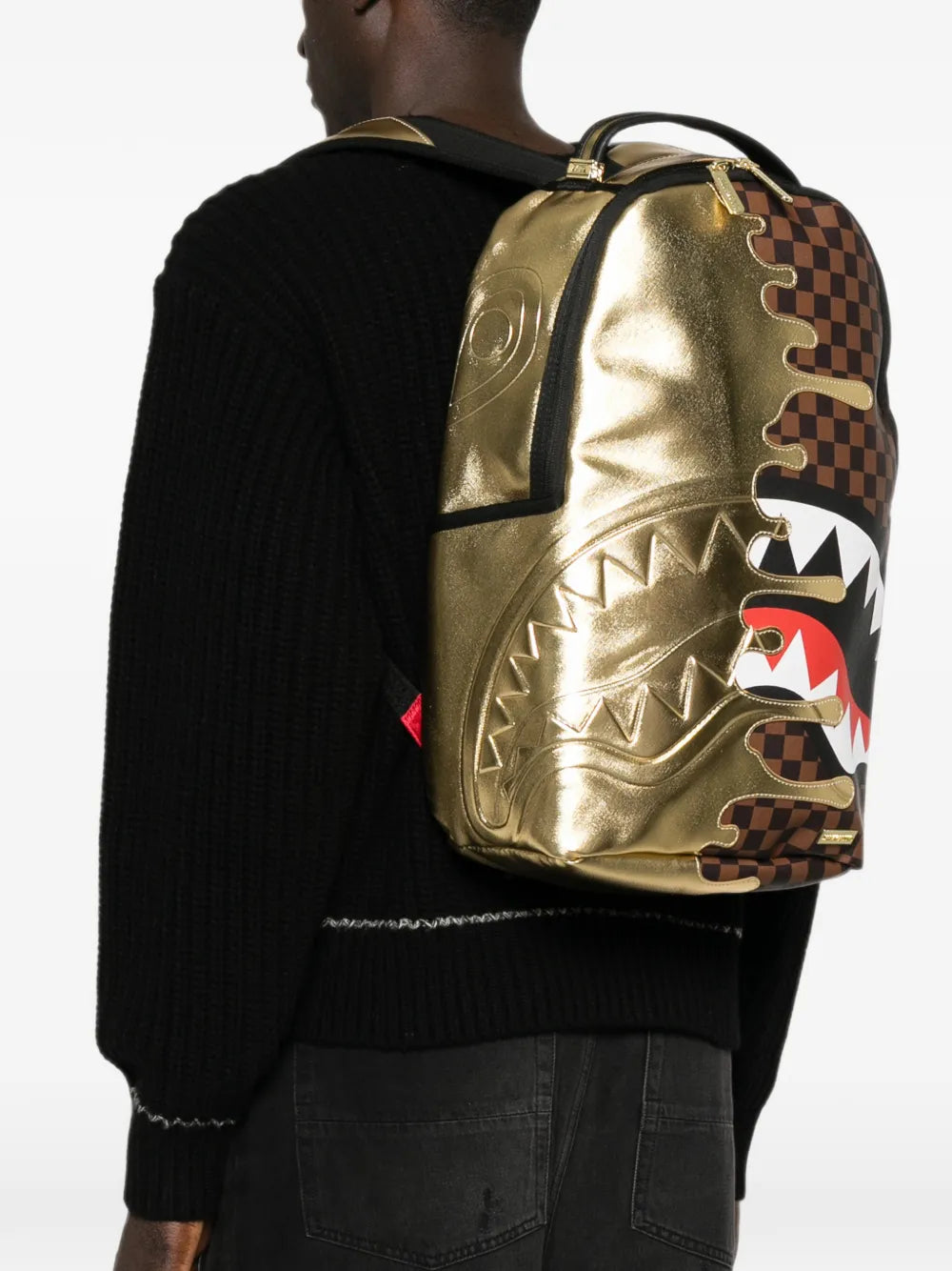 Sharks in Paris Gold Drip Rucksack