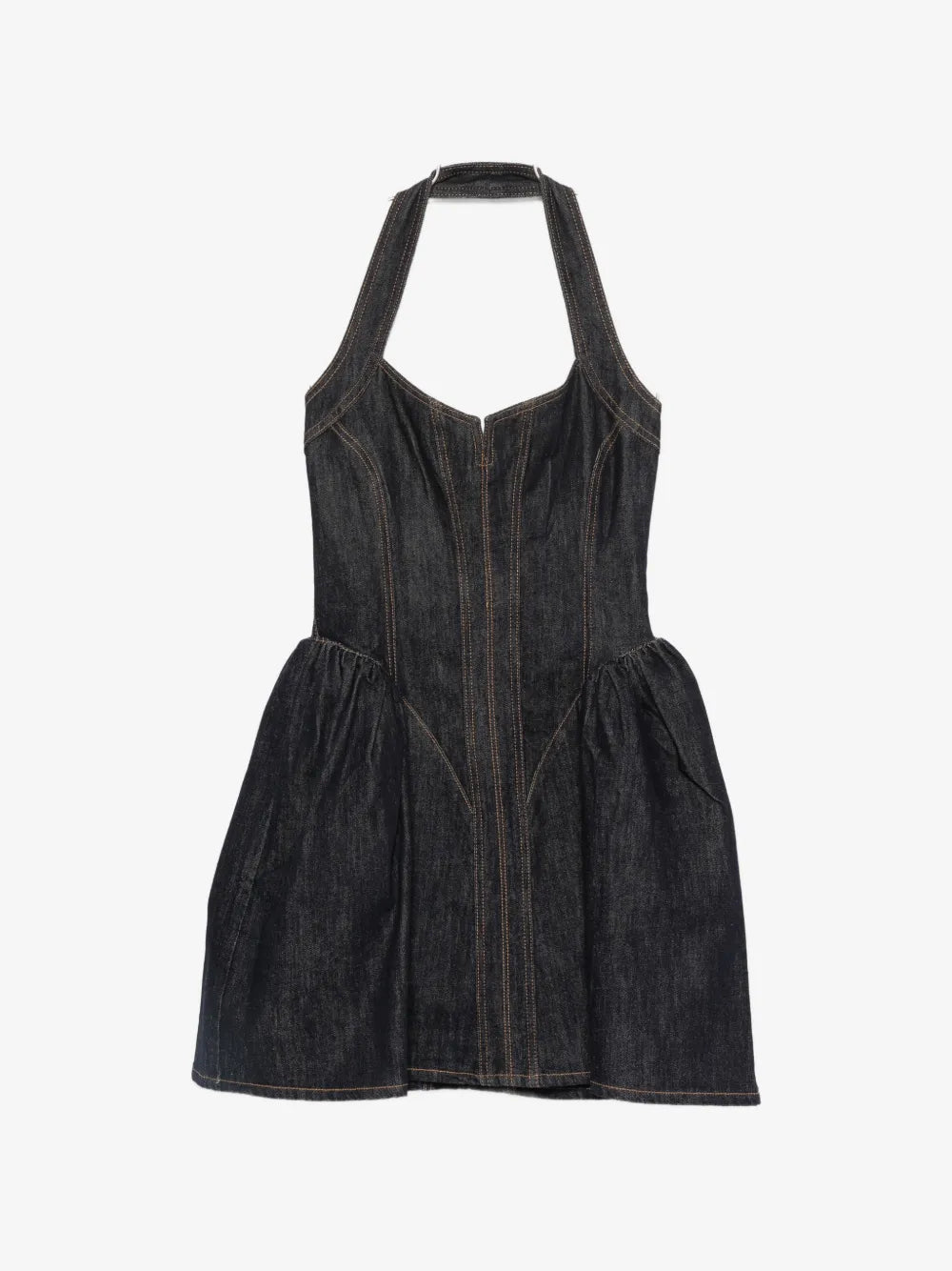 Neckholder-Minikleid im Korsett-Stil