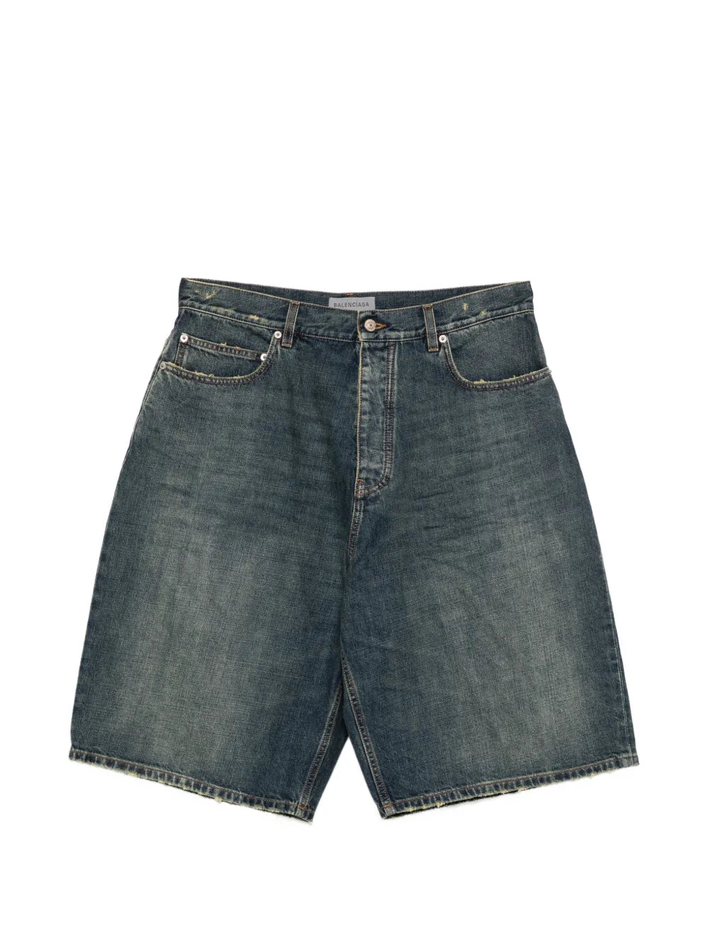 Ausgeblichene Jeans-Shorts