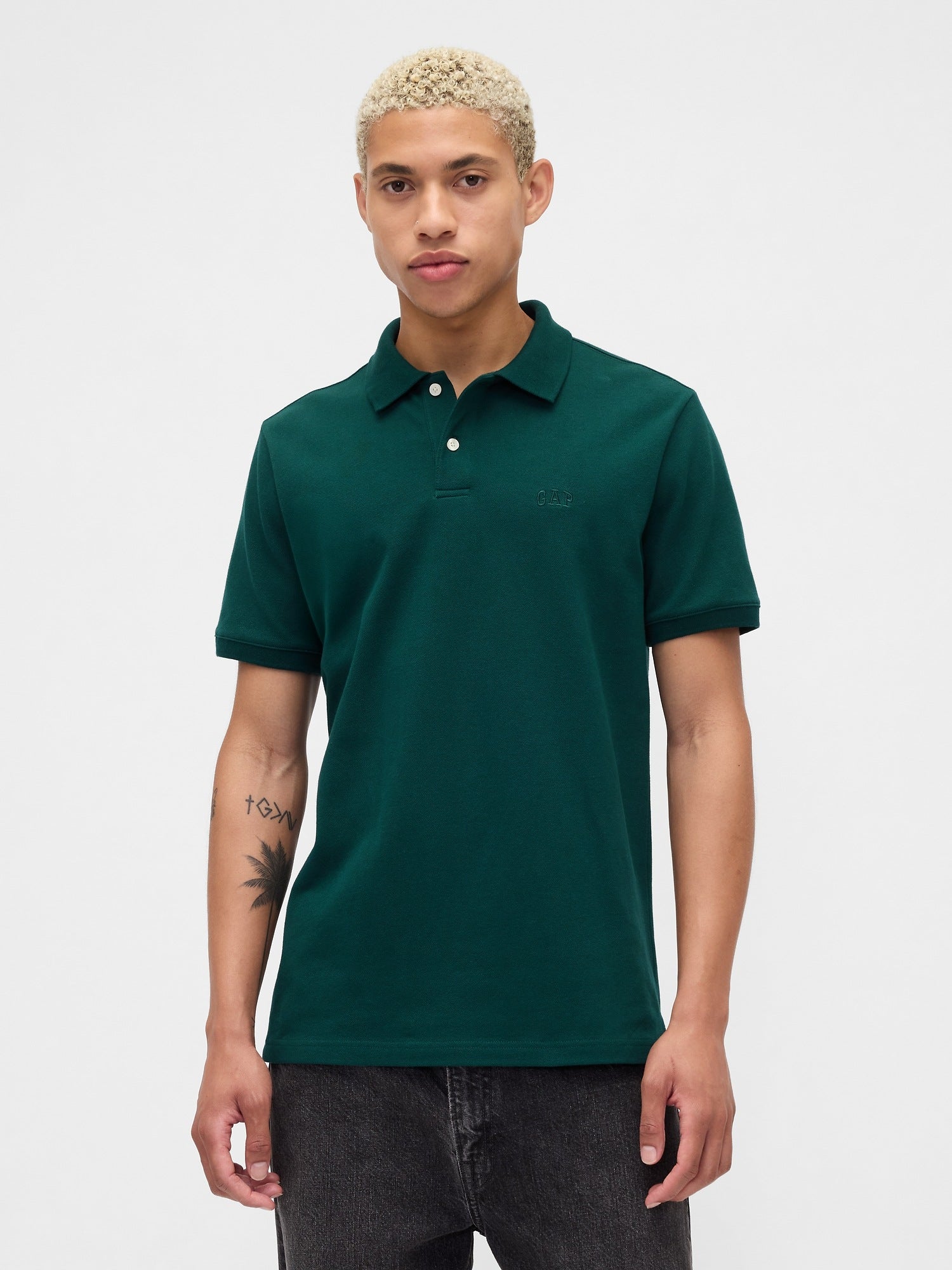 Heren poloshirt piqué