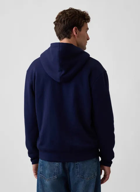 gefütterte Herren Kapuzenjacke mit Logo