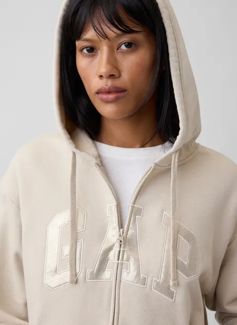 Damen Zip Hoodie mit Logo