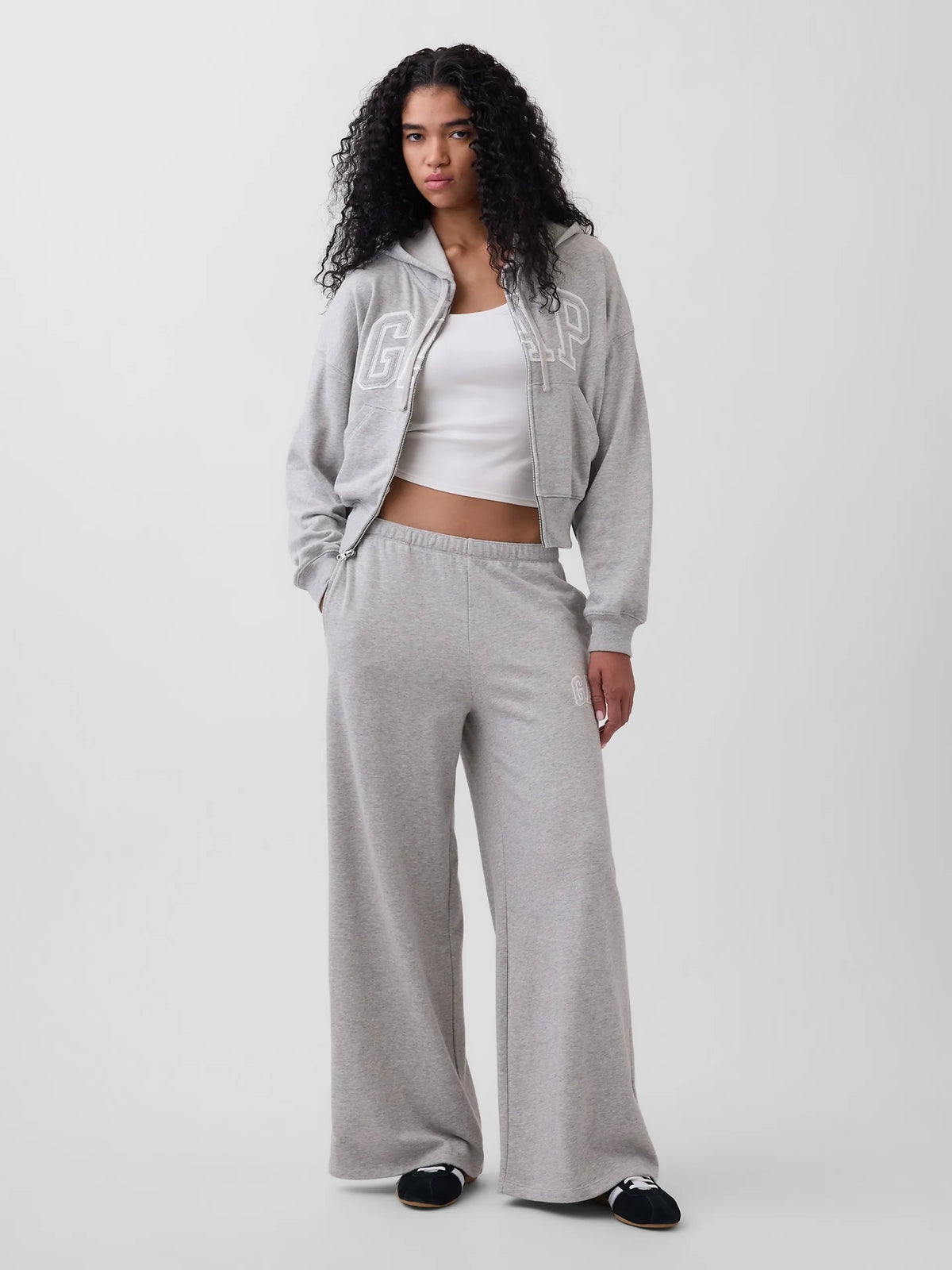 Damen Baggy Wide Leg Sweatpants